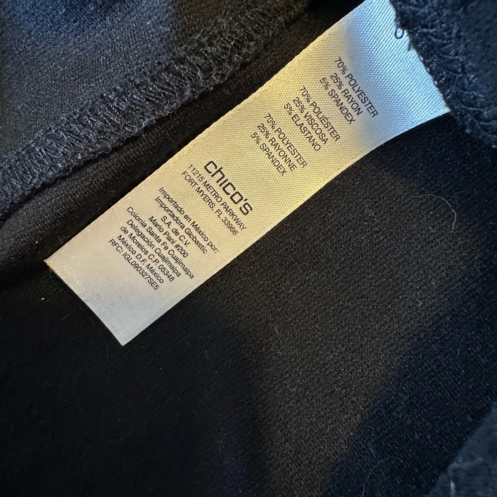 Chico's Black Dress Pants with Elastic Waistband - Picture 5 of 6